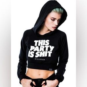 Killstar Party Crop Hoodie
